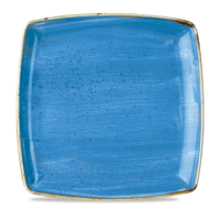 26.8cm Stonecast Cornflower Blue Square Plate