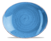 19.2cm Stonecast Cornflower Blue Oval Plate