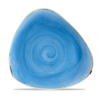 26.5cm Stonecast Cornflower Blue Triangle Plate