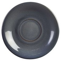 BLUE Rustic Stoneware Saucer