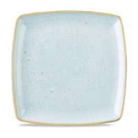 26.8cm Stonecast Duck Egg Blue Square Plate