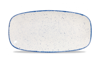 Stonecast Hints Indigo Blue Chef's Oblong Plate