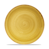 26cm Stonecast Mustard Seed Yellow Coupe Plate