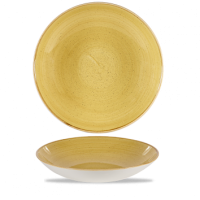 31cm Stonecast Mustard Yellow Coupe Bowl