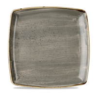 26.8cm Stonecast Peppercorn Grey Square Plate