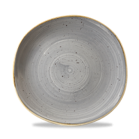 26.4cm Stonecast Peppercorn Grey Organic Round Plate