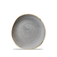 18.6cm Stonecast Peppercorn Grey Organic Round Plate
