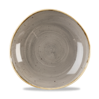 25.3cm Stonecast Peppercorn Grey Organic Round Bowl