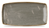 35cm Stonecast Peppercorn Grey Oblong Plate