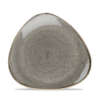 19.2cm Stonecast Peppercorn Grey Triangle Plate