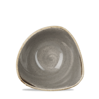 15.3cm Stonecast Peppercorn Grey Triangle Bowl