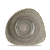 18.5cm Stonecast Peppercorn Grey Triangle Bowl