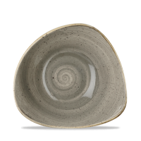 23.5cm Stonecast Peppercorn Grey Triangle Bowl