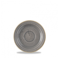 Churchill Stonecast Peppercorn Grey Saucer for Stacking Cup