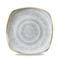 25.2cm Stone Grey Square Plate