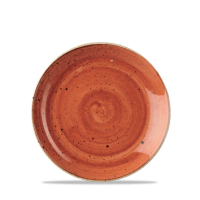 16.5cm Stonecast Spiced Orange Coupe Plate
