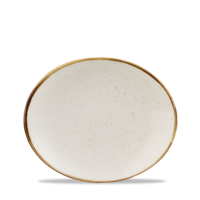 19.2cm Stonecast Barley White Oval Plate