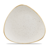 26.5cm Stonecast Barley White Triangle Plate