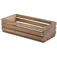Dark Wooden Rustic Crate