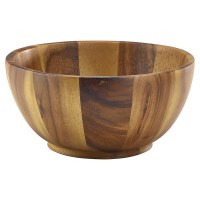 1.7 ltr Acacia Round Wooden Bowl