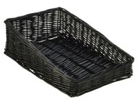 400x250x120mm Black Wicker Display Basket