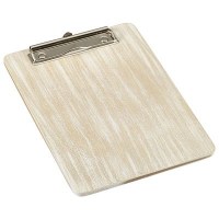 A5 White Wash Wooden Menu Clipboard