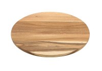 330mm Round Wood Serving Board flat side