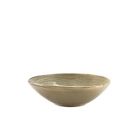 Smoke Grey Terra Porcelain Organic Bowl