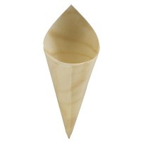 Disposable Wooden Serving Cones