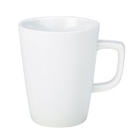 White Porcelain Latte-Conical Mug