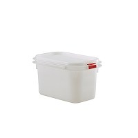 1-9 Gastronorm Polypropylene Container with Colour Coded Clips 100mm Deep