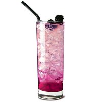 Side Hiball Glass with Heavy Base 12.75oz / 36cl with drink and ice