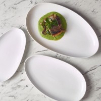 WhiteOrganicOvalPlate