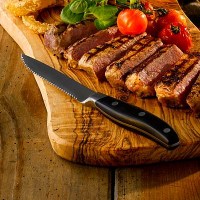 Premium Steak Knife Black Poly Handle 