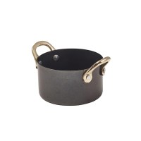 Black Vintage Steel Mini Casserole Dish