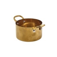Gold Vintage Steel Mini Casserole Dish