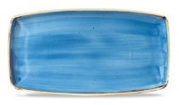 29.5cm Stonecast Cornflower Blue Oblong Plate