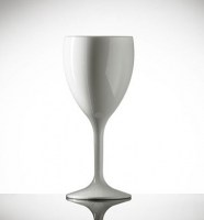Elite Polycarbonate Premium Wine Glass WHITE
