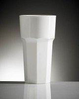 WHITE Plastic Reusable Remedy Hiball Glass