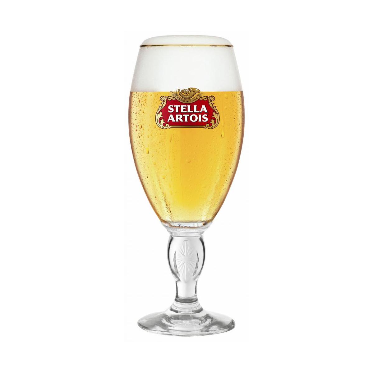 Branded San Miguel Stemmed Chalice Beer Glasses 57cl / Pint Wholesale Branded Beer Glass San